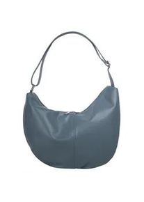 Shopper Samantha Look Gr. B/H/T: 29cm x 24cm x 14cm onesize, blau Damen Taschen echt Leder, Made in Italy