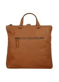 Umhängetasche CLUTY Gr. B/H/T: 28cm x 33cm x 7cm onesize, braun (cognac) Damen Taschen echt Leder, Made in Italy