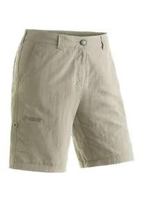 Funktionshose Maier Sports "Nidda", Damen, Gr. 48, Normalgr&ouml;&szlig;en, beige, 100% Polyamid, Hosen Funktionshose, Robuste und vielseitige Funktions-Bermuda, ideal zum Wandern