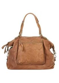 XZONE Shopper X-ZONE Gr. B/H/T: 40cm x 30cm x 18cm onesize, braun (cognac) Damen Taschen echt Leder, Made in Italy