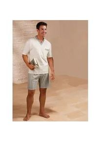 Götting Schlafanzug GÖTTING Gr. 52, beige (natur-gestreift) Herren Homewear-Sets