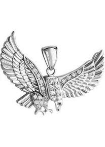 Ketten-Anhänger Firetti "Schmuck Geschenk Silber 925 Halsschmuck Anhänger Adler" Schmuckanhänger Gr. Silber 925 (Sterlingsilber), 10,70 g, silberfarben (silberfarben, kristallweiß, kristallweiß) Herren mit Zirkonia (synth.)