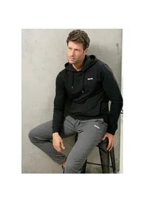 Hoodie BENCH. LOUNGEWEAR Gr. 56/58, schwarz Herren Sweatshirts Sweatshirt mit Kapuze und seitlichen Taschen, Baumwollmischung