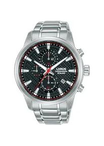 Chronograph Lorus "RM327HX9" Armbanduhren silberfarben Herren Armbanduhr, Quarzuhr, Herrenuhr, Stoppfunktion, Datum