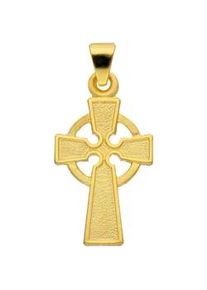 Ketten-Anhänger ADELIA ́S "585 Gold Kreuz Anhänger" Schmuckanhänger Gr. Gelbgold 585, goldfarben (gold) Damen Goldschmuck für & Herren