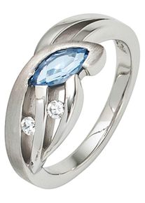 Jobo Damen Silberring, 54, Silber 925 (Sterlingsilber), silber, Silber 925 (Sterlingsilber), Fingerringe, 925 Silber mit Zirkonia