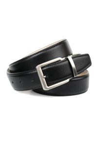 Anthoni Crown Damen Ledergürtel, schwarz, Gr. 95, unifarben, Leder, Gürtel, klassisch, leicht bombiert