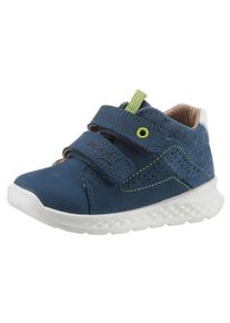 Sneaker Superfit "BREEZE WMS: mittel" Gr. 24, blau (blau, weiß) Kinder Schuhe Sneaker mit farbiger Öse, Freizeitschuh, Halbschuh, Schnürschuh