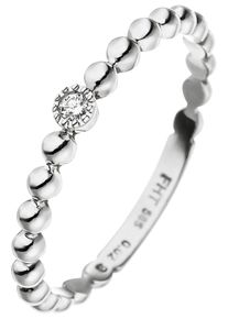 Jobo Damen Diamantring, 54, SI = kleine Einschlüsse, Weißgold 585-Diamanten, weiß, Weißgold 585, Diamanten, Fingerringe, 585 Weißgold mit Diamant