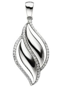 Jobo Damen Ketten-Anhänger "Anhänger mit 63 Zirkonia", Silber 925 (Sterlingsilber), silber, Silber 925 (Sterlingsilber), Schmuckanhänger, 925 Silber