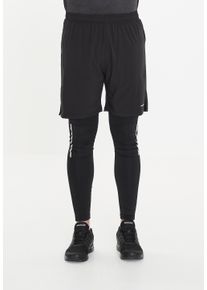 Endurance Herren Shorts "Grosseto 2-in-1", schwarz, sportlich, Gr. XXL, unifarben, 86% Polyester, 14% Elasthan, Hosen, mit eingenähter Tight