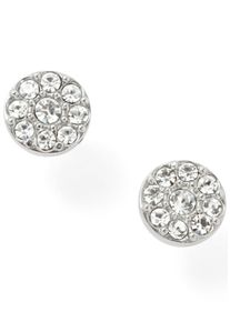 Fossil Damen Paar Ohrstecker "VINTAGE GLITZ, JF00828040", Edelstahl, silber, Edelstahl, Ohrringe, mit Glassteinen