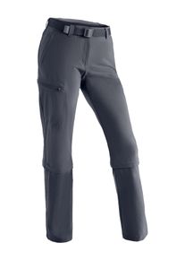 Maier Sports Damen Funktionshose "Arolla", blau, Gr. 36, 90% Polyamid, 10% Elasthan, Hosen, Damen Wanderhose, zipp-off Outdoor-Hose, 3 Taschen,