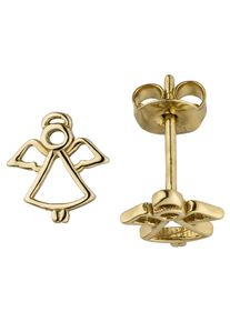 Jobo Damen Paar Ohrstecker "Engel", Gelbgold 333, gold, Gelbgold 333, Ohrringe, 333 Gold