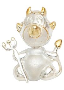 Jobo Damen Ketten-Anhänger "Anhänger Teufel", Silber 925 (Sterlingsilber), silber, Silber 925 (Sterlingsilber), Schmuckanhänger, 925 Silber bicolor