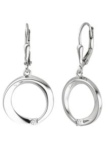 Jobo Damen Paar Ohrhänger, Silber 925 (Sterlingsilber), silber, Silber 925 (Sterlingsilber), Ohrringe, 925 Silber mit 2 Zirkonia