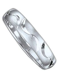 Firetti Trauring "Schmuck Geschenk Gold 375 Hochzeit Ehering Trauring "LIEBE"", 17,5, ohne Brillant, Weißgold 375, 4mm, weiß, Weißgold 375,