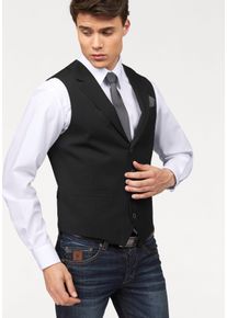 Bruno Banani Herren Kurzweste, schwarz, Basic, Gr. 54, unifarben, Obermaterial: 70% Polyester, 30% Viskose. Futter: 100% Polyester, Westen, mit