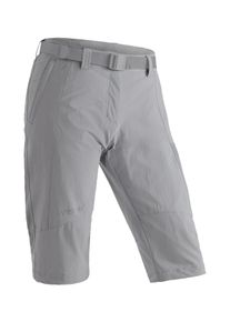 Maier Sports Damen Caprihose "Kluane", grau, Gr. 40, 90% Polyamid, 10% Elasthan, Hosen, Damen Shorts, kurze Wanderhose, Outdoorhose mit 2 Taschen,