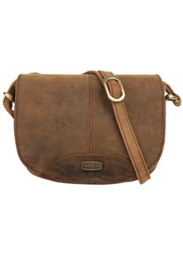 Harold'S HAROLD'S Damen Umhängetasche "ANTIC", beige, Leder, gepflegt, Taschen, echt Leder