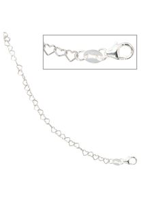 Jobo Damen Armband "Herzchen", Silber 925 (Sterlingsilber), silber, Silber 925 (Sterlingsilber), Armbänder, 925 Silber