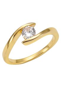 Firetti Damen Fingerring "Schmuck Geschenk Silber 925 Silberring", 52, Silber 925 (Sterlingsilber), 7mm, gold, Silber 925 (Sterlingsilber),