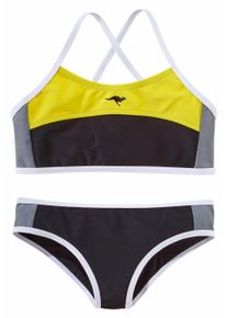 Kangaroos Kinder Bustier-Bikini, schwarz, Gr. 122, Polyamid, Bikini-Sets, im sportlichen Look