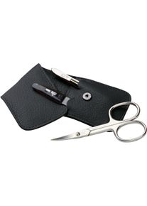 ERBE® ERBE Maniküre-Etui "Siena", 3 tlg., schwarz, Nageletuis, Taschen-Lederetui