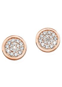 s.Oliver Damen Paar Ohrstecker "9079223", Silber 925 (Sterlingsilber), rosa, Silber 925 (Sterlingsilber), Ohrringe, mit Zirkonia (synth.)