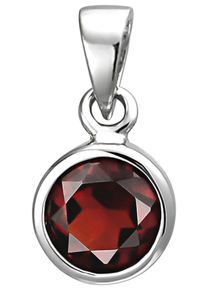 Jobo Damen Ketten-Anhänger "Anhänger mit Granat", Silber 925 (Sterlingsilber), silber, Silber 925 (Sterlingsilber), Schmuckanhänger, 925 Silber