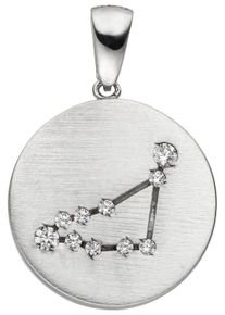 Jobo Damen Sternzeichen-Anhänger "Sternzeichen Steinbock", Silber 925 (Sterlingsilber), silber, Silber 925 (Sterlingsilber), Schmuckanhänger, 925