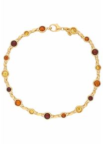 Firetti Damen Armband "Schmuck Geschenk Silber 925 Armschmuck Armkette Fantasie Bernstein", Silber 925 (Sterlingsilber), gold, Silber 925