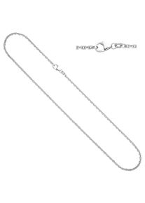 Jobo Damen Silberkette, Silber 925 (Sterlingsilber), L: 42cm, silber, Silber 925 (Sterlingsilber), Halsketten, Ankerkette 925 Silber 42 cm 2 mm