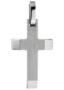 Jobo Damen Kreuz-Anhänger "Anhänger Kreuz", Edelstahl, silber, Edelstahl, Schmuckanhänger, Edelstahl
