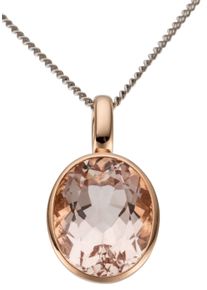 Firetti Damen Ketten-Anhänger "Schmuck Geschenk Gold 585 Halsschmuck Anhänger für Halskette", Rotgold 585, 1,85 g, rosa, Rotgold 585,