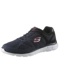 Skechers Herren Sneaker "Verse", Gr. 42, blau, Leder, Textil, unifarben, sportlich, Schuhe, mit Memory Foam-Ausstattung, Freizeitschuh, Halbschuh,