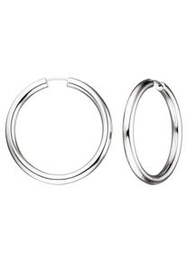 Jobo Damen Paar Creolen, Silber 925 (Sterlingsilber), silber, Silber 925 (Sterlingsilber), Ohrringe, rund 925 Silber