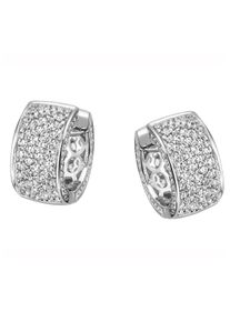 Firetti Damen Paar Creolen "Schmuck Geschenk Silber 925 stilvoll glamourös rhodiniert", Silber 925 (Sterlingsilber), bunt, Silber 925