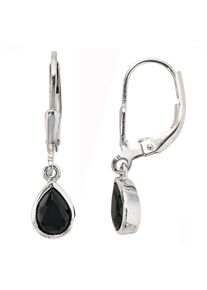 Jobo Damen Paar Ohrhänger, Silber 925 (Sterlingsilber), silber, Silber 925 (Sterlingsilber), Ohrringe, Tropfen 925 Silber mit Zirkonia