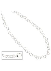 Jobo Damen Collier "Herzchen", Silber 925 (Sterlingsilber), L: 35cm, silber, Silber 925 (Sterlingsilber), Halsketten, 925 Silber 35 cm
