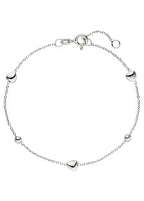Jobo Damen Armband "Herz Kugel", Silber 925 (Sterlingsilber), silber, Silber 925 (Sterlingsilber), Armbänder, 925 Silber 19 cm