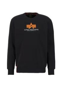 Sweater Alpha Industries "Alpha Industries Men - Sweatshirts Basic Rubber" Gr. S, schwarz Herren Sweatshirts