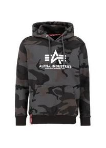 Hoodie Alpha Industries "Alpha Industries Men - Hoodies Basic Camo" Gr. M, schwarz (schwarz camo) Herren Sweatshirts