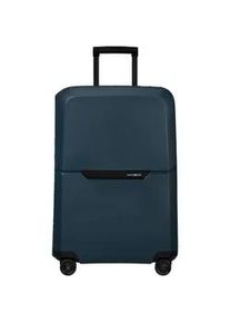 Hartschalen-Trolley Samsonite "MAGNUM, 69 cm" Gr. B/H/T: 48cm x 69cm x 30cm 82 l, blau (midnight blue) Koffer Reisekoffer Großer TSA-Zahlenschloss Made in Europe