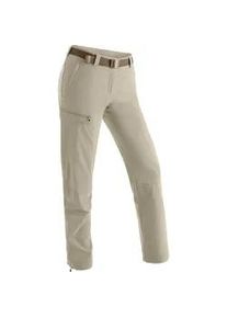 Funktionshose Maier Sports "Inara slim" Gr. 50, Normalgrößen, braun (hellbraun) Damen Hosen Herren Wanderhose, atmungsaktive Outdoor-Hose, 4 Taschen, Slim Fit