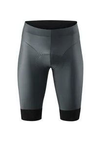 Fahrradhose Gonso "SQlab GO M" Gr. XL, Normalgrößen, grau (dunkelgrau) Herren Hosen Radhose mit Sitzpolster, kurze moderne Radlerhose, Tight Fit