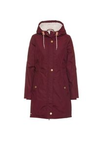 Iriedaily Holina Kapuzenmantel Damen - rot - Gr. S - Polyester/Baumwolle