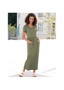 Jerseykleid Casual Looks "Jersey-Kleid" Gr. 44, Normalgrößen, grün (khaki) Damen Kleider