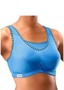 Glamorise Große Größen Sport-BH Gr. 80C blau für Damen