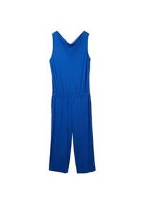 Tom Tailor Damen Jersey Overall, blau, Uni, Gr. 36